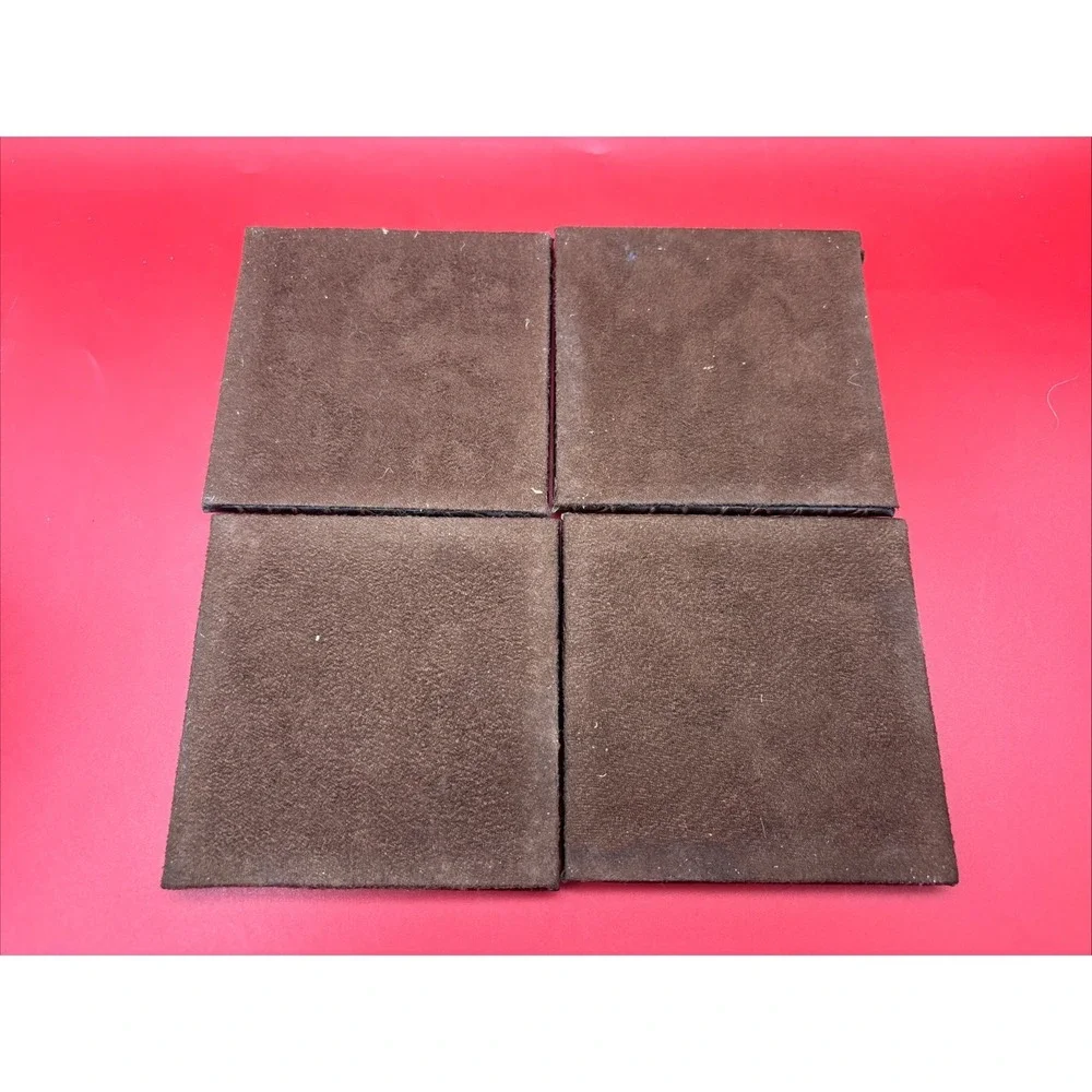 VTG Dransfield & Ross Crocodile Brown Coasters Set of 4 Barware